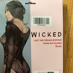 Black see-through bodysuit